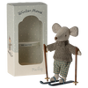 Maileg Winter Mouse with Ski Set, Big Brother