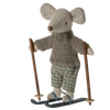 Maileg Winter Mouse with Ski Set, Big Brother