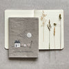 Large Linen Notebook - The best things in life...