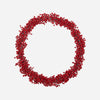 Red Wooden Bead Wreath - Two Sizes