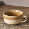 Reactive Glaze handmade coffee tea cup sand colour
