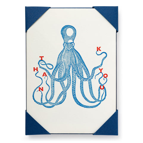 Thank You Octopus Notelets - Pack of Five