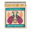 Long Matches in Square Luxury Letterpress Printed Matchbox
