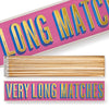 Extra Long Matches in Long Letterpress Printed Luxury Matchbox