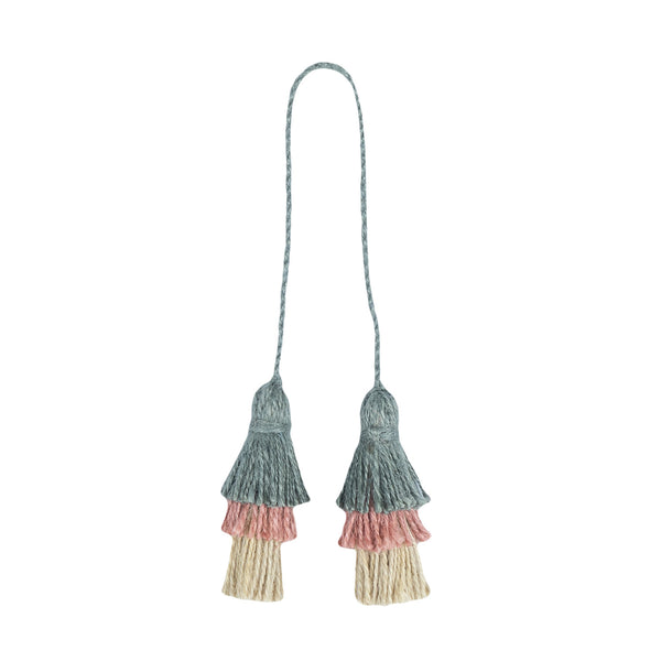Double Jute Tassel for Bags - Rose and Thistle
