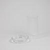 Clear Glass Cylinder Candle Holder Stand for Pillar Candle
