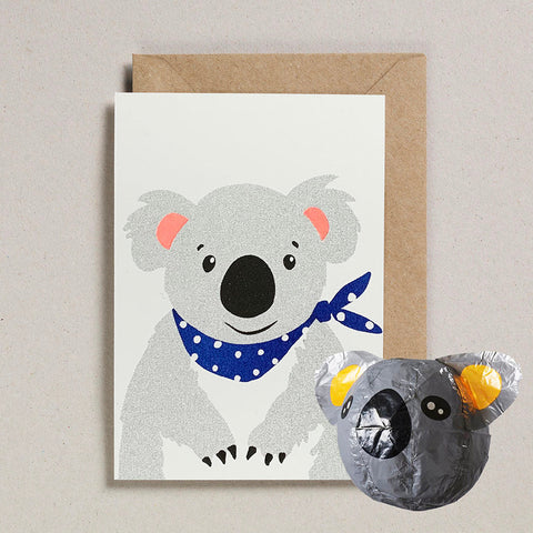 Japanese Paper Balloon Card - Koala
