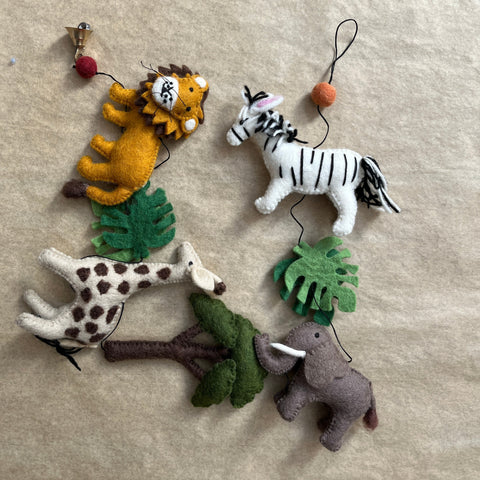 Handmade Felt Safari String - Fairtrade