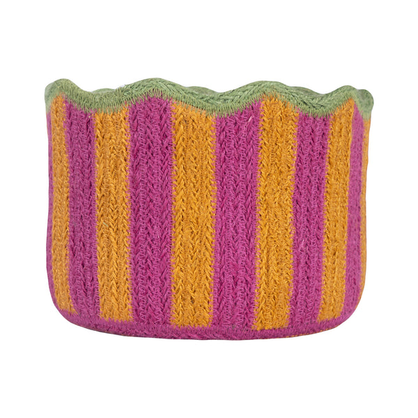 Tulip Basket - Braided Rug Company - Tutti Fruiti