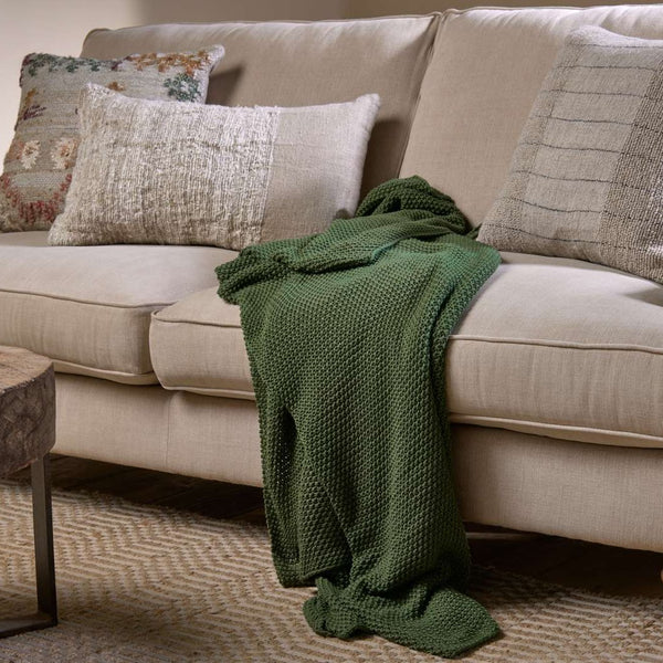 Moss green throw outlet
