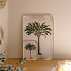 Enamelled Palm Tree Tray - Large - Boncoeurs
