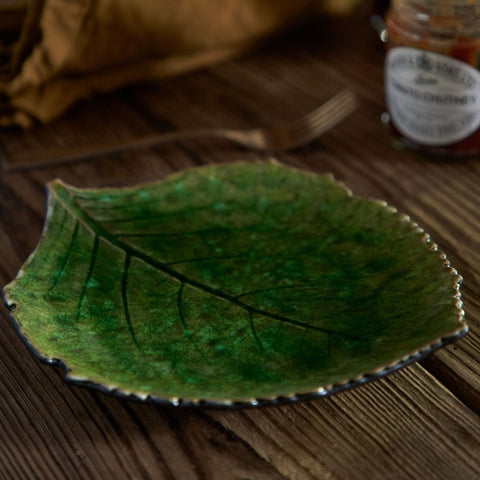 Riviera Tomate Hydrangea Leaf Dish - 22cm - Costa Nova