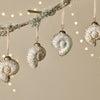 Rustic Gold Shell Baubles - Set of Four