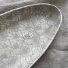 Wonki Ware Bamboo Platter - Medium - Warm Grey Lace B