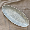 Wonki Ware Bamboo Platter - Large - Duck Egg Lace B