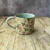 Small Handmade Ceramic Mug by Virginia Graham - Floral with Spots