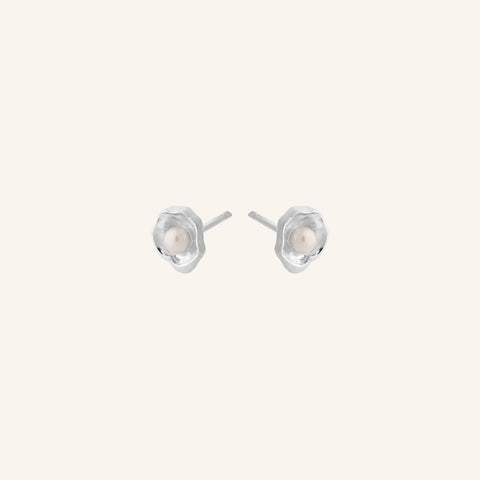Hidden Pearl Earsticks - Silver - Pernille Corydon