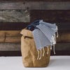 Washable Paper Bag from Italy - Avana Brown