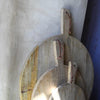 Mango Wood Pizza Board (with leather handle) - Greige - Home & Garden - Chiswick, London W4 