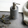 Soap Dispenser Bottle Grey Cement with metal top