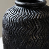 Black Cement Vase Rustic 