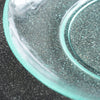 Bubble Glass Plate - Small - Aqua Blue or Green