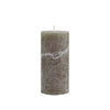 Olive Green Rustic Pillar Candles