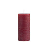 Dark Red Rustic Pillar Candles