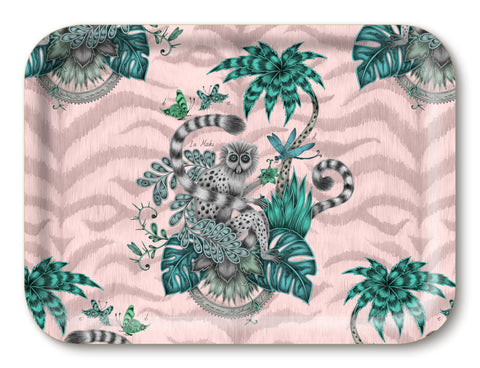 Lemur Tray - Pink - 27x20cm