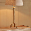 Antique Brass Finish Tripod Table Lamp