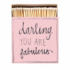Darling You Are Fabulous Pink Matchbox Archvist Gallery Long Matches
