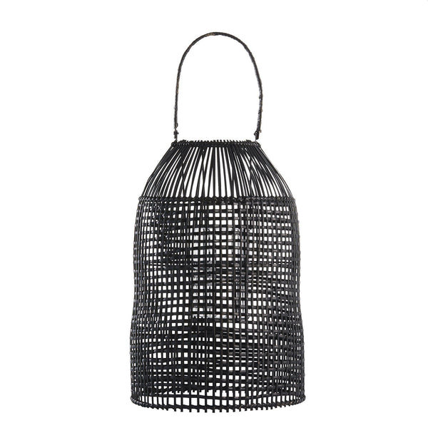 Black Rattan Lantern Two Sizes
