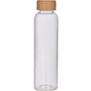 Clear Glass Bottle with Bamboo Lid