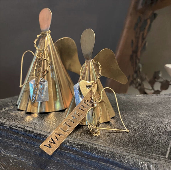 Walther & Co Brass Pleated Angel Two Sizes