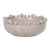 Large Cream Ceramic Bowl with Bobbles on Rim - Greige - Home & Garden - Chiswick, London W4 