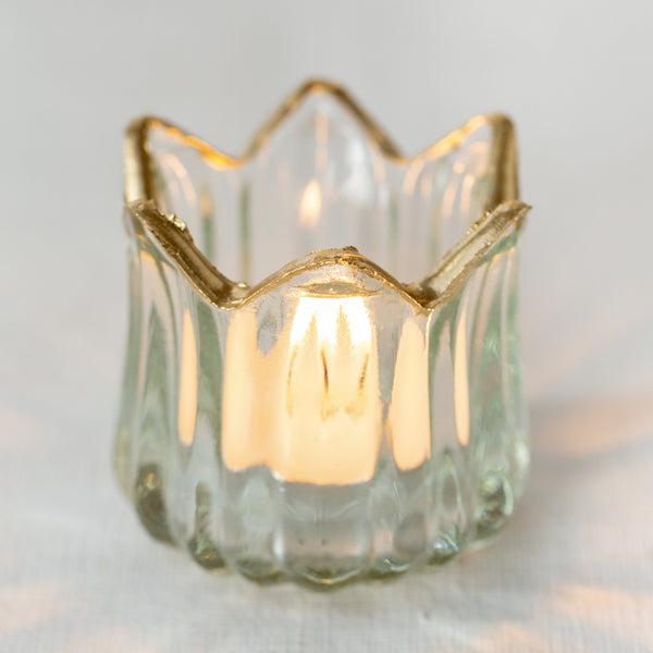 Crown tea light candle holder deals