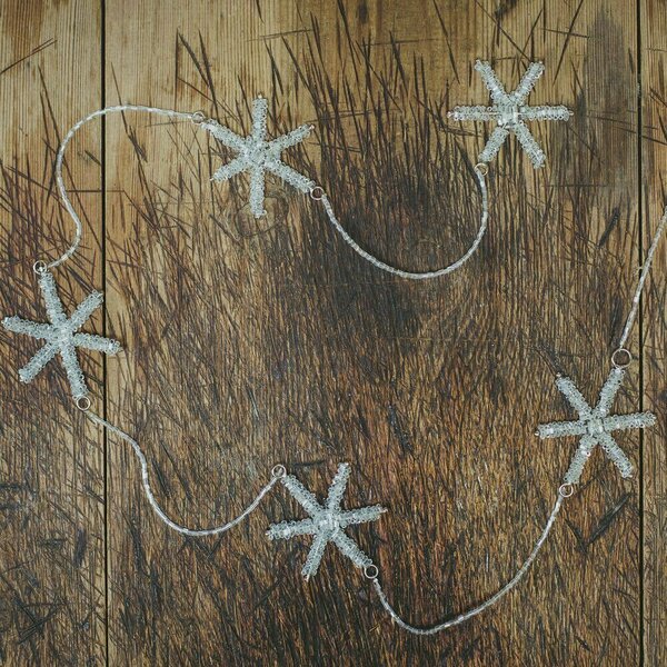 Crystal Glass Beaded Star Garland