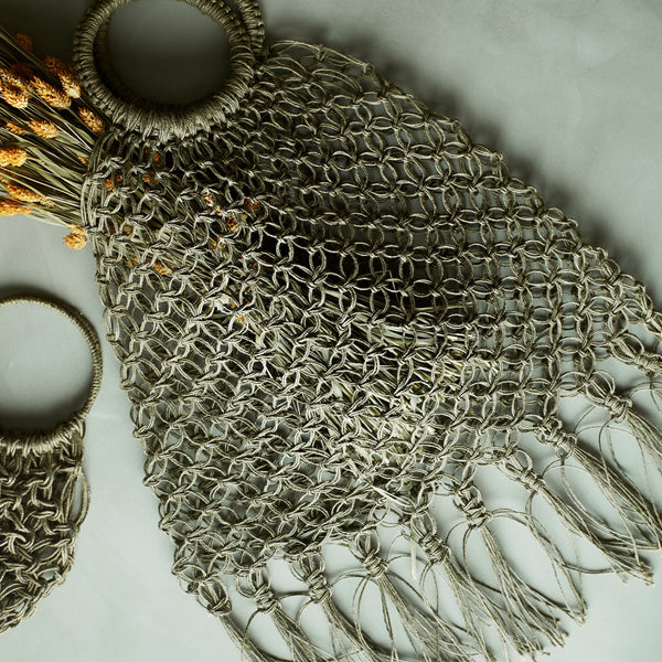 Jute macrame bag deals