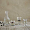 Hammered Recycled Glass Champagne Glasses - Set of Four