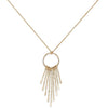 Gold Plated Pin Drop Necklace