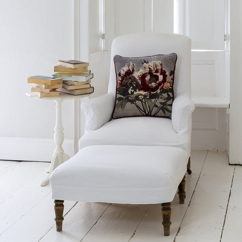 Peony Velvet Cushion with Feather Filler