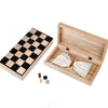 Wooden Chess and Draughts Set - Greige - Home & Garden - Chiswick, London W4 
