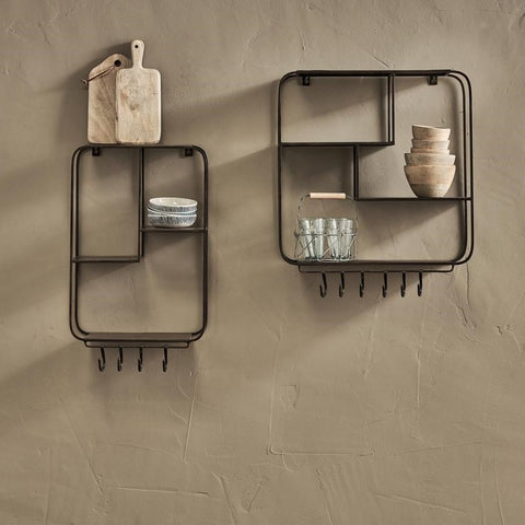 Industrial Wall Hung Shelf Unit - Greige - Home & Garden - Chiswick, London W4