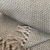 Olive Green Recycled Cotton Throw 