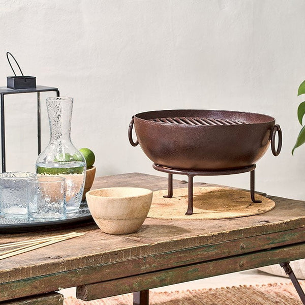 Kadai Iron Fire Bowl BBQ Firepit