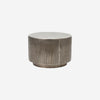Round Brushed Silver Coffee Table - Rota - by House Doctor, Denmark