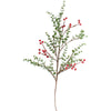 Frosted Faux Red Berry Spray - 70cm