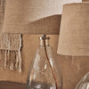 Tall Hand Blown Glass Lamp with optional Jute Shade - Greige - Home & Garden - Chiswick, London W4 