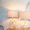 Tall Hand Blown Glass Lamp with optional Jute Shade - Greige - Home & Garden - Chiswick, London W4 