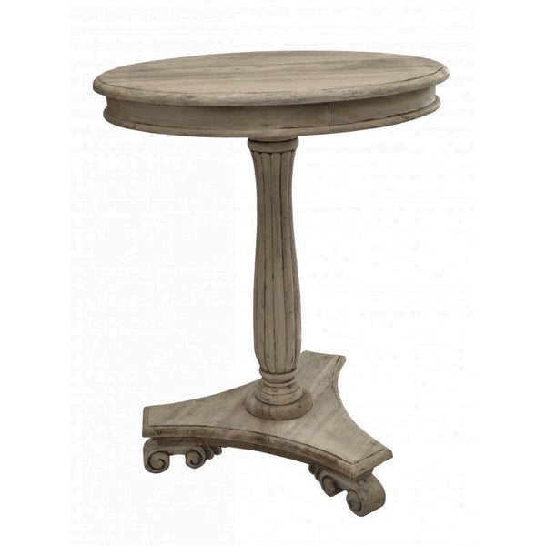 Tall side store table round